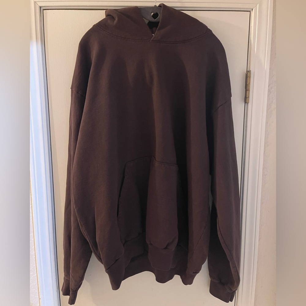 XL Chocolate brown LA APPAREL hoodie. NEW NEVER WORN